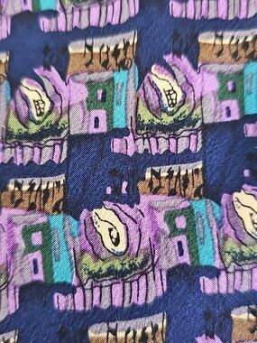 J. Garcia Men's Silk Patterned Necktie, Used